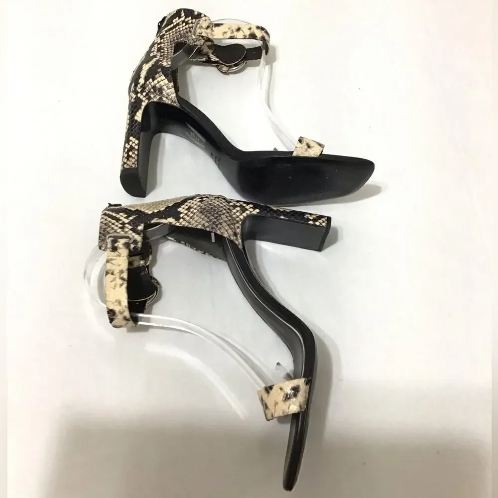 rag & bone Ellie Snake Skin Sandals Size 39.5